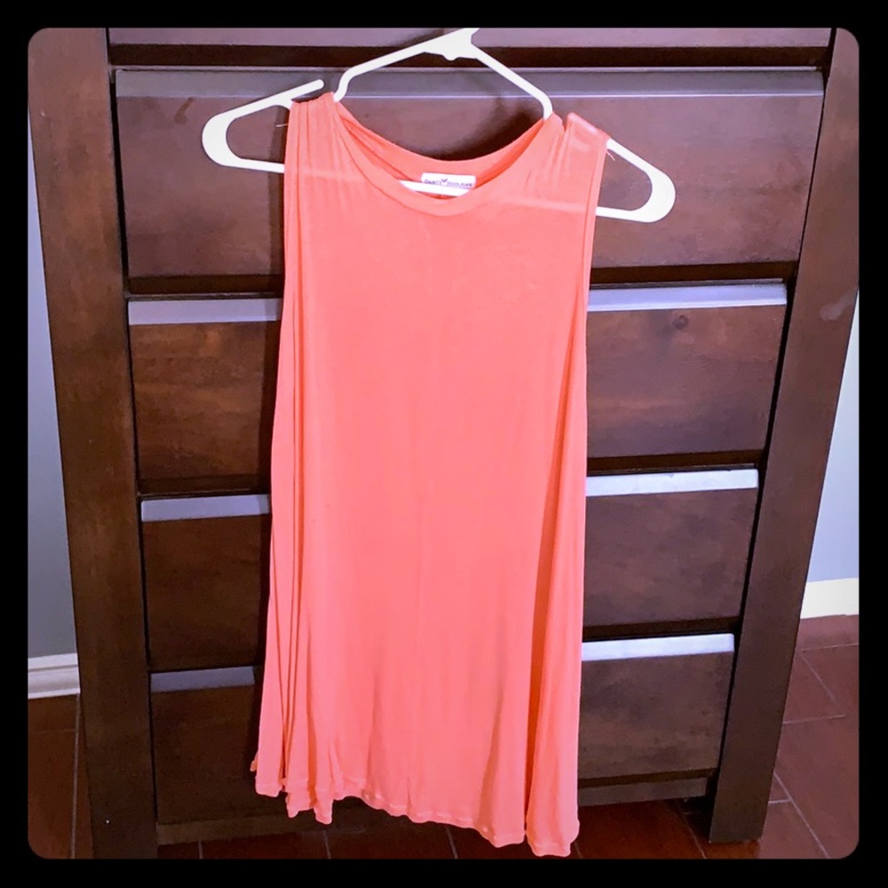 Coral tank top dress